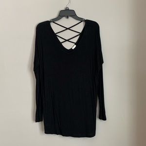 Criss cross back long sleeve